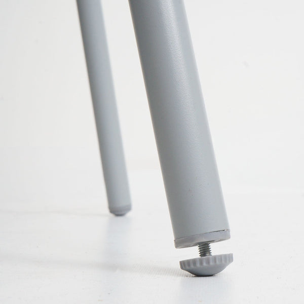 2er-Set Gartenstühle Outdoor Aluminium Seilgeflecht grau