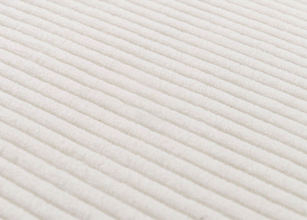 2er-Set Esszimmerstühle Hochlehner Cord dunkle Beine creme