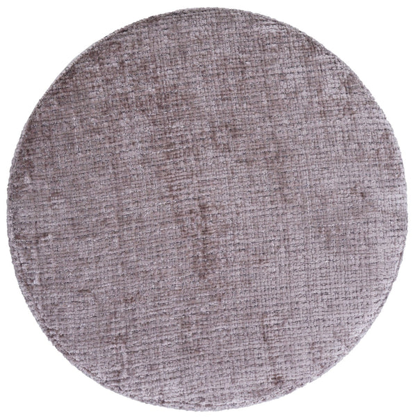 2er-Set Hocker höhenverstellbar drehbar Chenille 37cm braun