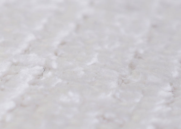 2er-Set Hocker höhenverstellbar drehbar Chenille Ø37cm creme-weiss