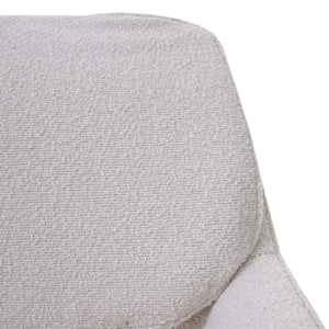 2er-Set Esszimmerstuhl Küchenstuhl drehbar Bouclé Öko-Tex creme