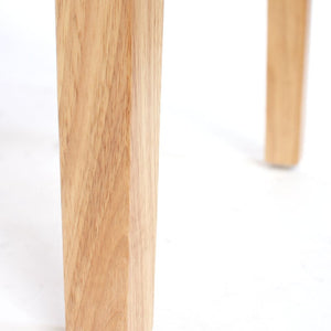 2er-Set Esszimmerstühle Kunstleder matt mit hellen Füssen creme