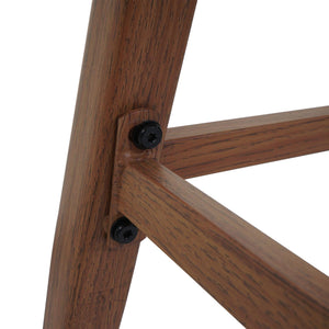 2er-Set Outdoor Barhocker Seilgeflecht Metall Holzoptik anthrazit