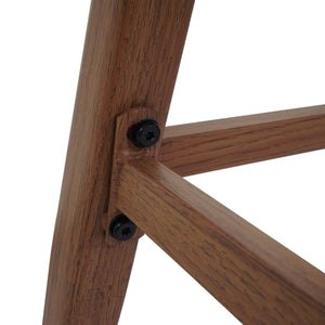 2er-Set Outdoor Barhocker Seilgeflecht Metall Holzoptik anthrazit