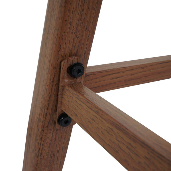 2er-Set Outdoor Barhocker Seilgeflecht Metall Holzoptik hellgrau