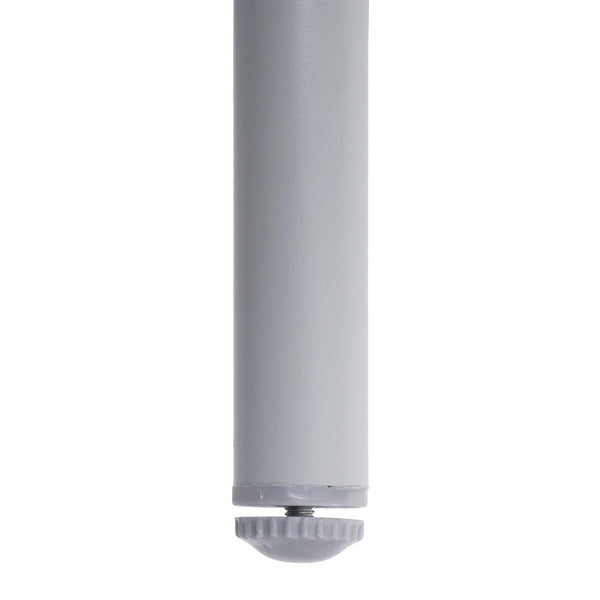 2er-Set Outdoor Barhocker Seilgeflecht Metall hellgrau taupe