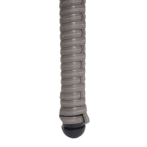 2er-Set Poly-Rattan Balkon- & Gartenstuhl stapelbar Kissen grau