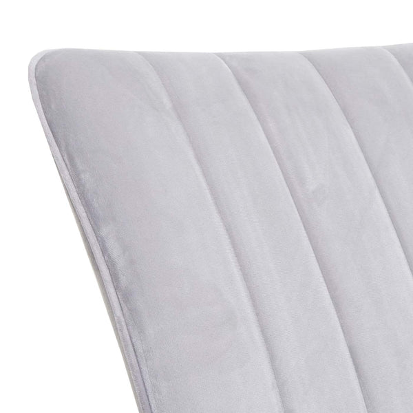 2er-Set Stühle Samt Metall für Esszimmer & Küche hellgrau