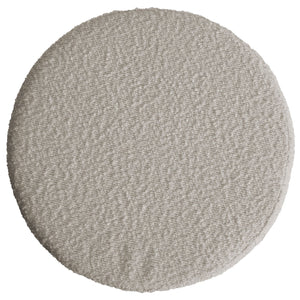 2er-Set Sitzhocker Schminkhocker höhenverstellbar drehbar Bouclé beige