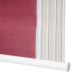 2er-Set Fensterrollo Seitenzugrollo blickdicht 100x160cm rot/weiss/beige