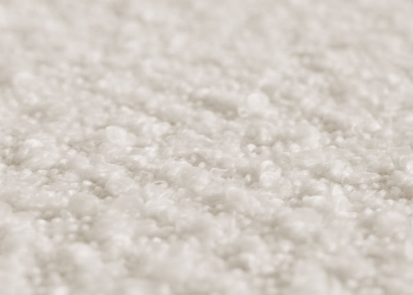 2er-Set Sitzhocker Bouclé höhenverstellbar drehbar creme-weiss