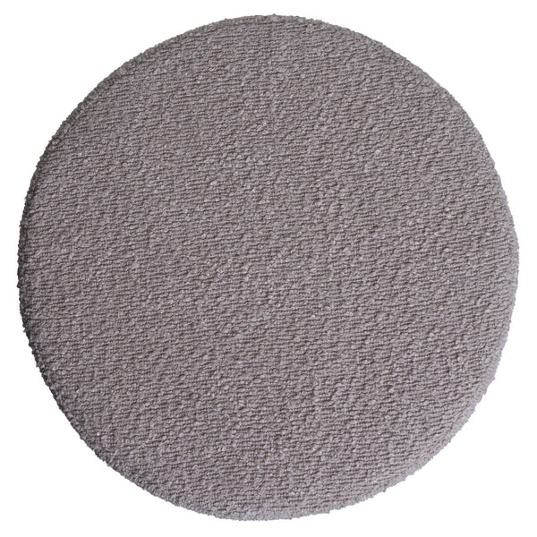 2er-Set Sitzhocker höhenverstellbar drehbar Bouclé Ø37cm taupe