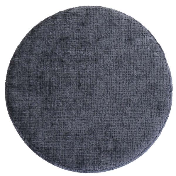 2er-Set Sitzhocker höhenverstellbar drehbar Chenille 37cm dunkelgrau