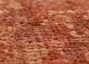 2er-Set Sitzhocker höhenverstellbar drehbar Chenille 37cm terrakotta