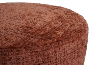 2er-Set Sitzhocker höhenverstellbar drehbar Chenille 37cm terrakotta