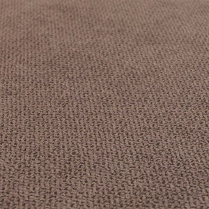 2er-Set Esszimmerstühle Stoff Massivholz helles Gestell taupe