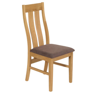 2er-Set Esszimmerstühle Stoff Massivholz helles Gestell taupe