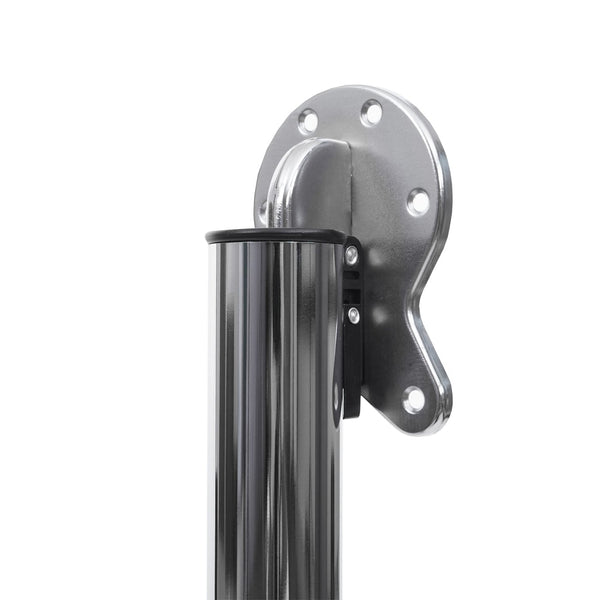 2er-Set klappbare Tischbeine Edelstahl-Optik für Schreibtisch 72cm