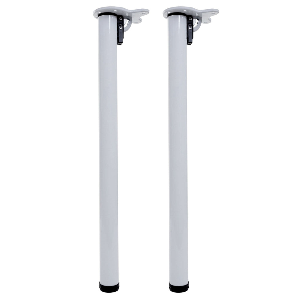 2er-Set klappbare Tischbeine für Schreibtisch/Esstisch 72cm weiss