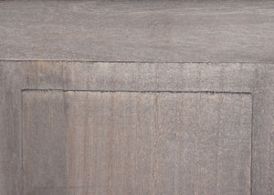 2er-Set Wandgarderobe Holz shabby mit Wandhaken grau-braun