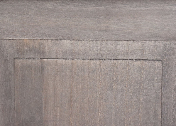 2er-Set Wandgarderobe Holz shabby mit Wandhaken grau-braun