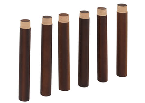 2er-Set Wandregal Steckboard 4 Ebenen 60x40cm braun