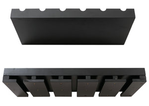 2er-Set Weinregal Holz Wandregal für 6 Flaschen schwarz
