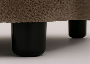 2er-Sofa aus Chenille Öko-Tex Couch Loungesofa braun
