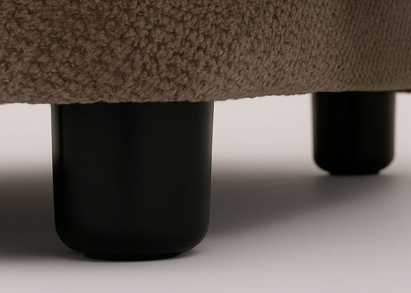2er-Sofa aus Chenille Öko-Tex Couch Loungesofa braun