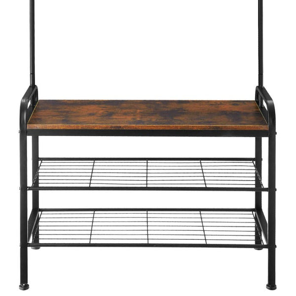 Armoire industrielle, marron foncé, 85,5 x 36 x 184 cm