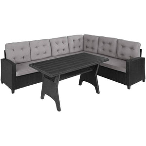 Rattan Lounge Catania - schwarz