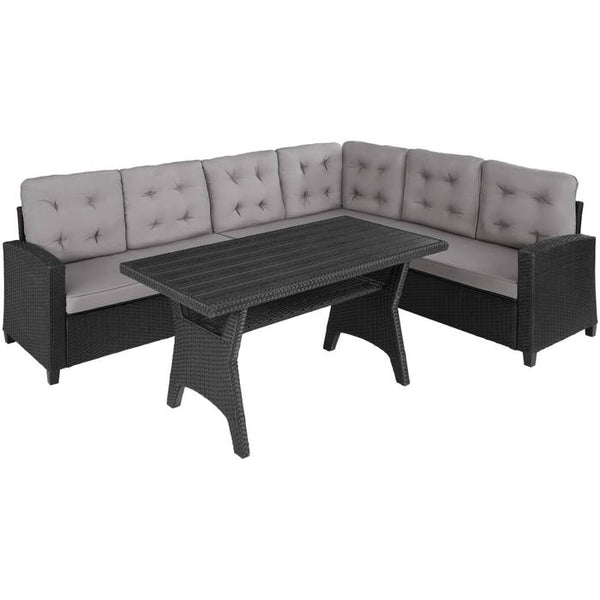 Rattan Lounge Catania - schwarz
