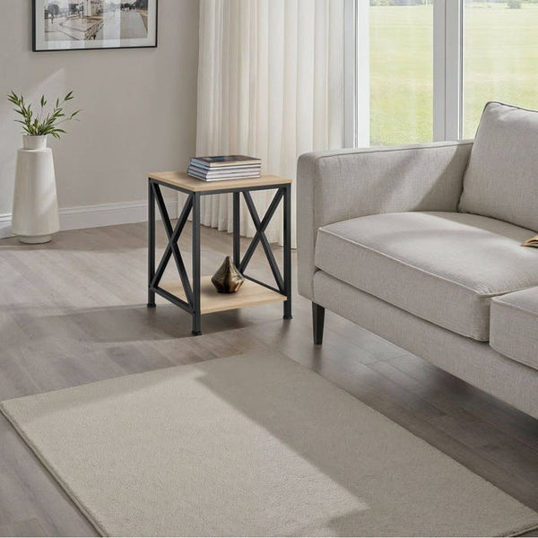 Beistelltisch Carlton 40,5x40,5x52,5cm Industrial hellbraun