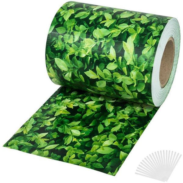 PVC privacy screen film, green leaves, 70 m²