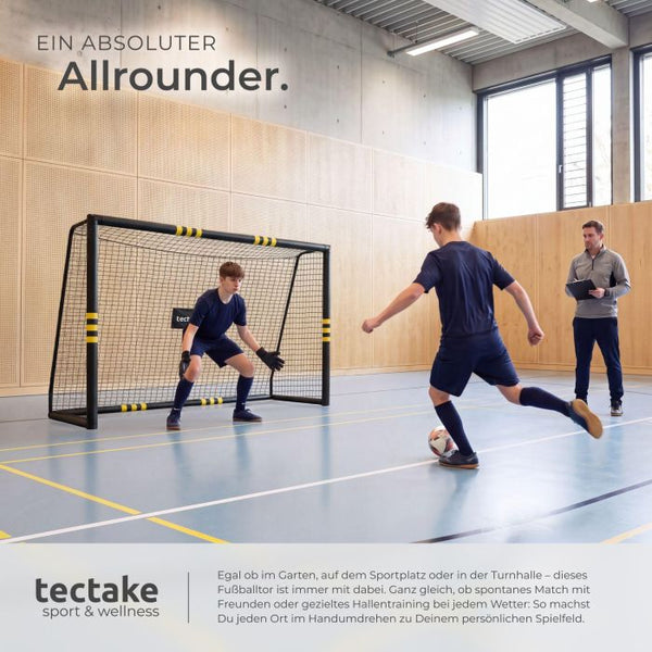Fussballtor Harry wetterfest schwarz 244 x 86 x 164 cm