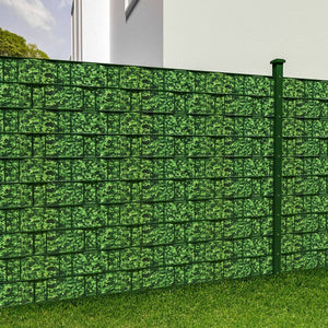 Pellicola per la privacy in PVC, foglie verdi, 35 m