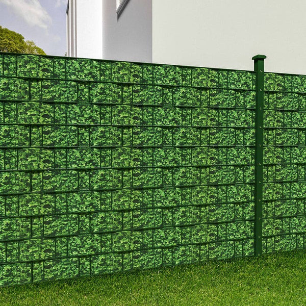 Pellicola per la privacy in PVC, foglie verdi, 35 m