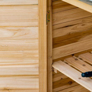 Gartenschrank mit Unterschrank Holz Geräteschrank Geräteschuppen