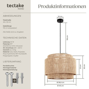 Pendelleuchte Lignea Lux