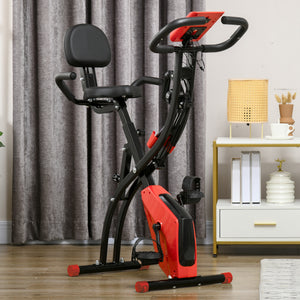 2-in-1 Heimtrainer klappbar LCD-Display Rot