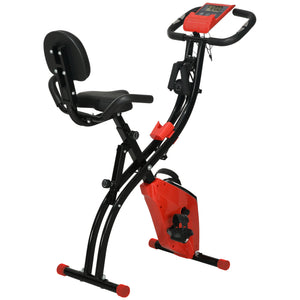 2-in-1 Heimtrainer klappbar LCD-Display Rot