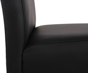 2x Barhocker Barstuhl Lancy schwarz matt Kunstleder