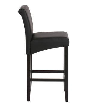 2x Barhocker Barstuhl Lancy schwarz matt Kunstleder