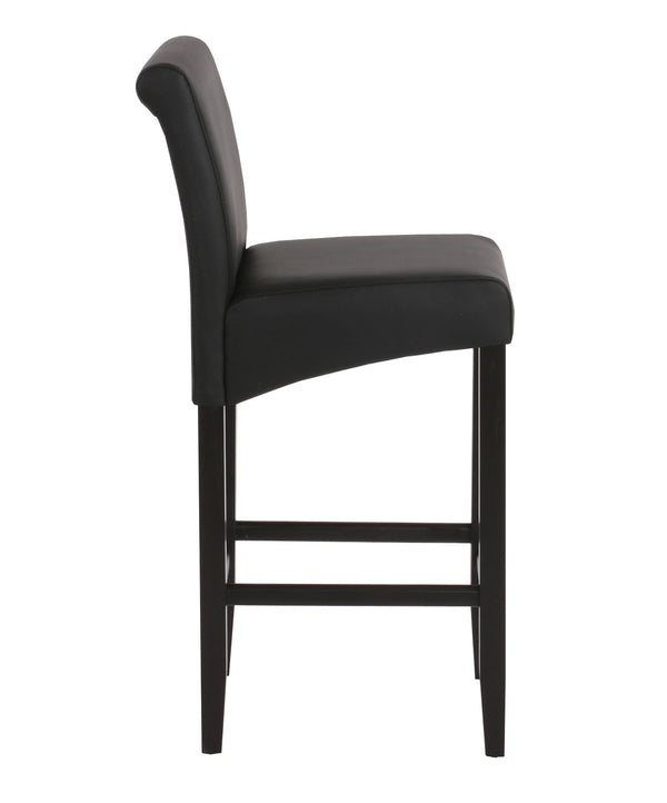 2x Barhocker Barstuhl Lancy schwarz matt Kunstleder