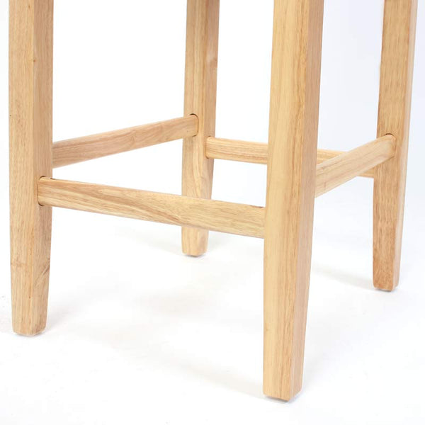 2x Barhocker Leder ~ braun helle Füsse