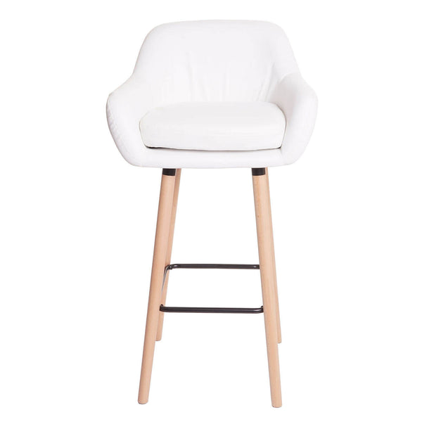 2x Barhocker Malmö Kunstleder weiss