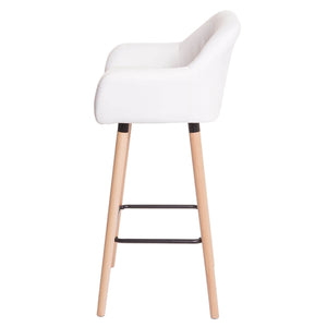 2x Barhocker Malmö Kunstleder weiss