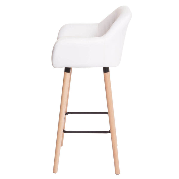 2x Barhocker Malmö Kunstleder weiss