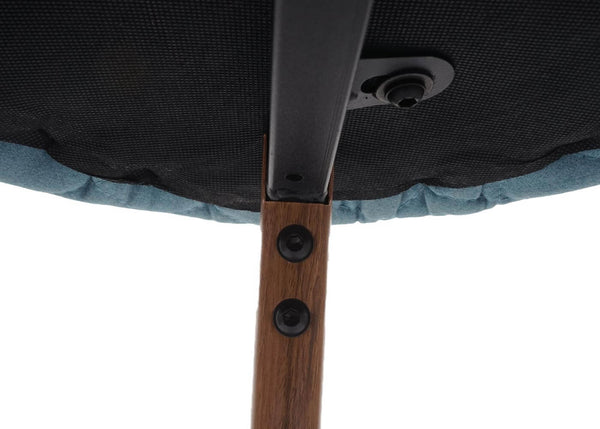 2x Barhocker Tresenhocker mit Lehne Samt türkis