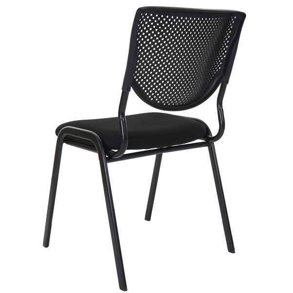 2x Besucherstuhl stapelbar, Stoff/Textil